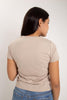 Aero Girls Solid Ss Tan