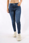 Jean Azul Oscuro Para Mujer Aeropostale Girls Fashion Basic Skinny  Dark Wash 6265