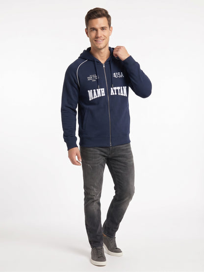 AERO GUYS POPOVER HOODIES CADET NAVY