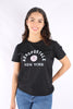 Camiseta Negra Para Mujer Aeropostale Graphic Level 1 6764