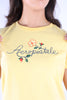 Camiseta Amarilla Para Mujer Aeropostale Graphic Level 2 6702