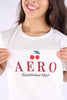 Camiseta Blanca Para Mujer Aeropostale Graphic Level 1 6620