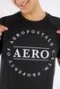 Camiseta Negra Para Hombre Aeropostale Level 1 Graphic Tees 4940