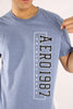 Camiseta Azul Para Hombre Aeropostale Level 1 Graphic 4946