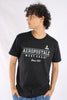 Camiseta Negra Para Hombre Aeropostale Level 1 Graphic Tees 4955