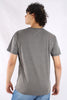 Camiseta Gris Para Hombre Orange Embroidered Letter Aero Level 2 Graphic Tees