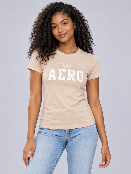 Camiseta Para Mujer Aero Graphic Level 1 Doeskin