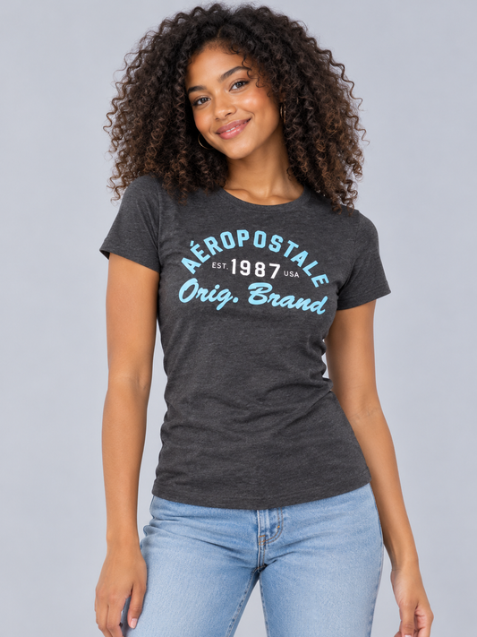 Camiseta Para Mujer Aero Graphic Level 2 Smoked Pearl