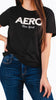 Camiseta Para Mujer Aero Graphic Level 2 Dark Black