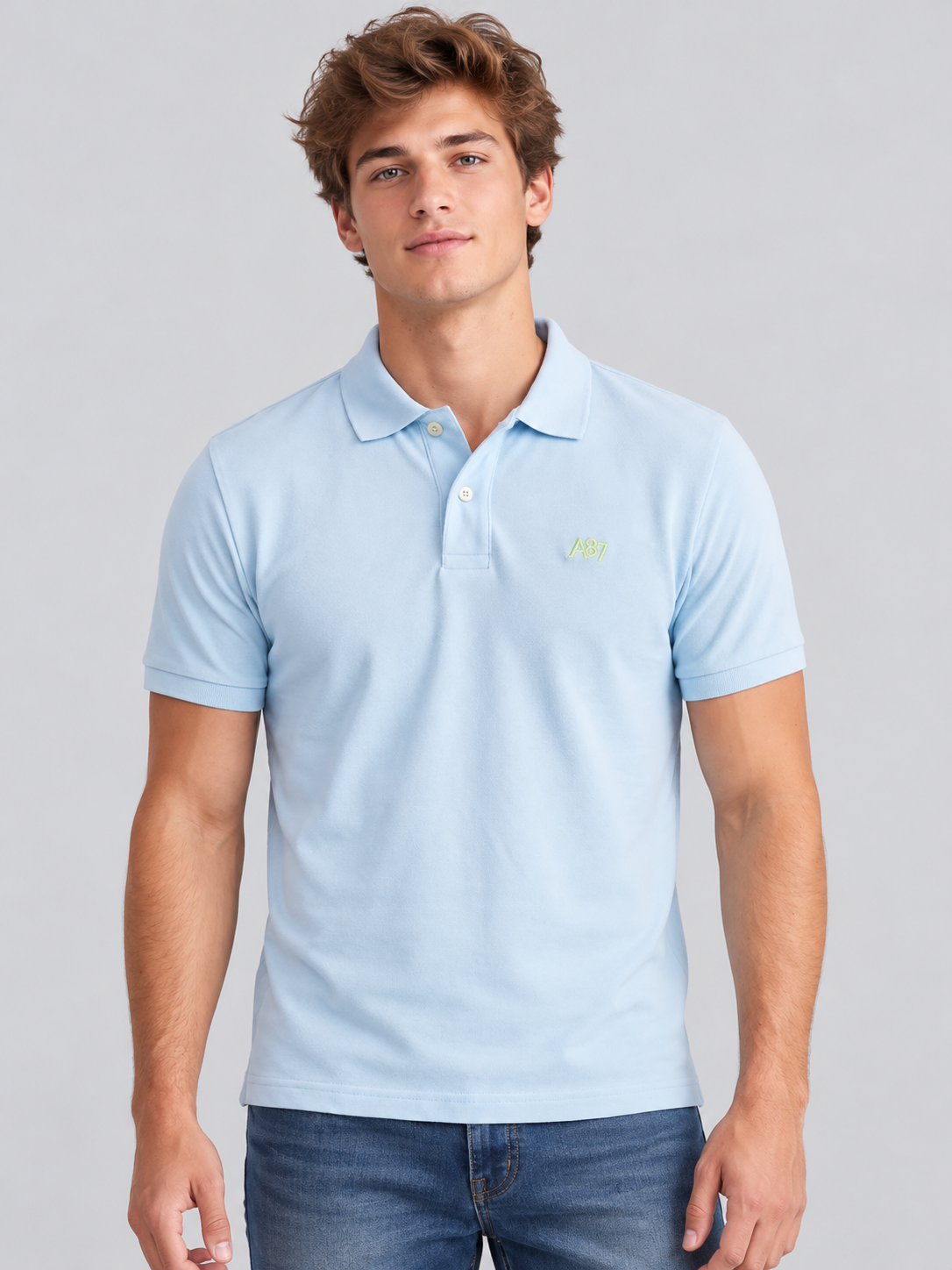Camiseta Polo Para Hombre Aero Guys SS Solid Polo Ballad Blue