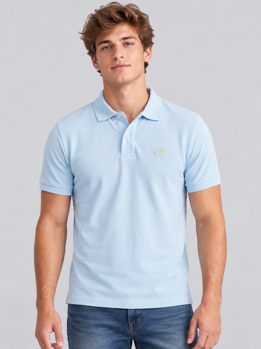 Camiseta Polo Para Hombre Aero Guys SS Solid Polo Ballad Blue