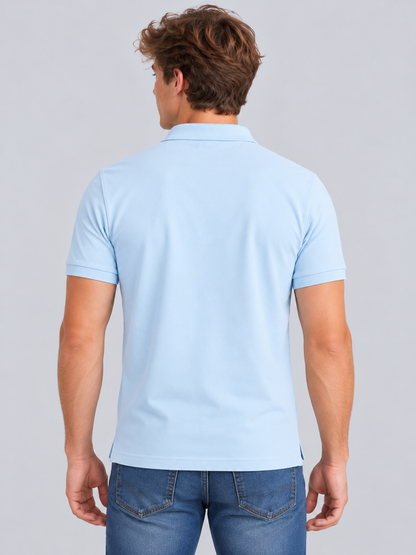 Camiseta Polo Para Hombre Aero Guys SS Solid Polo Ballad Blue