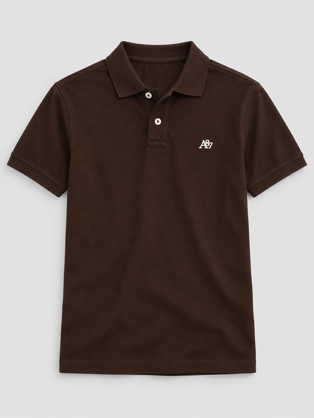 Camiseta Polo Para Hombre Aero Guys SS Solid Polo Hot Chocolate