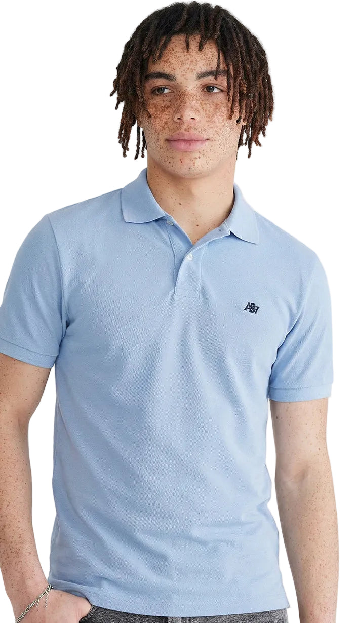 Polo Para Hombre Aero Guys Ss Solid Polo Kentucky Blue New 7907