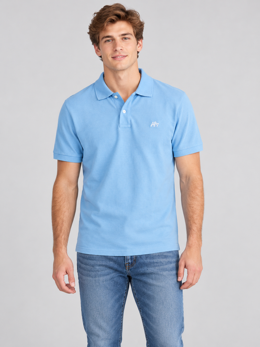 Camiseta Polo Para Hombre Aero Guys SS Solid Polo Kentucky Blue