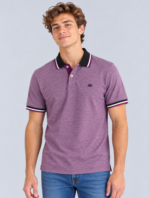 Camiseta Polo Para Hombre Aero Guys  SS Novelty Polo Pomegranate