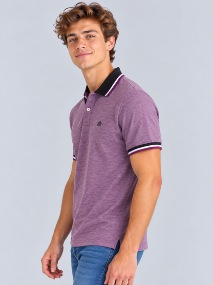 Camiseta Polo Para Hombre Aero Guys  SS Novelty Polo Pomegranate