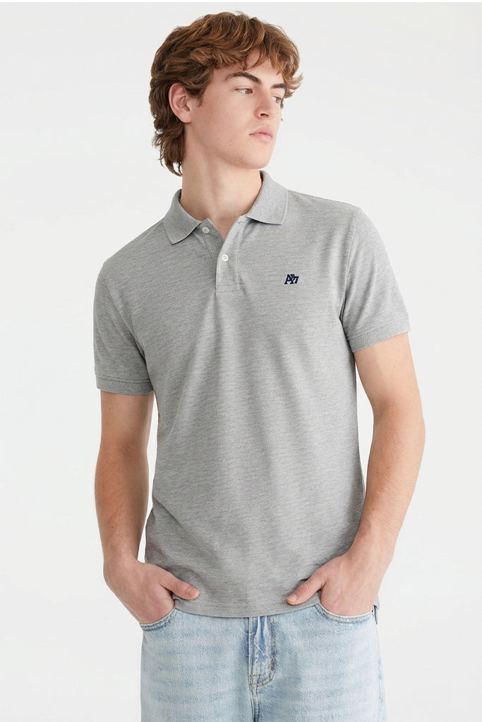 Polo Para Hombre Aero Guys Ss Solid Polo Lhg Black Logo 4777 New