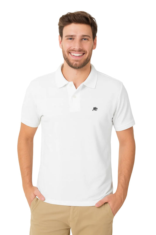 Polo Blanca Para Hombre Aeropostale  Guys Polo Other Birch 7907