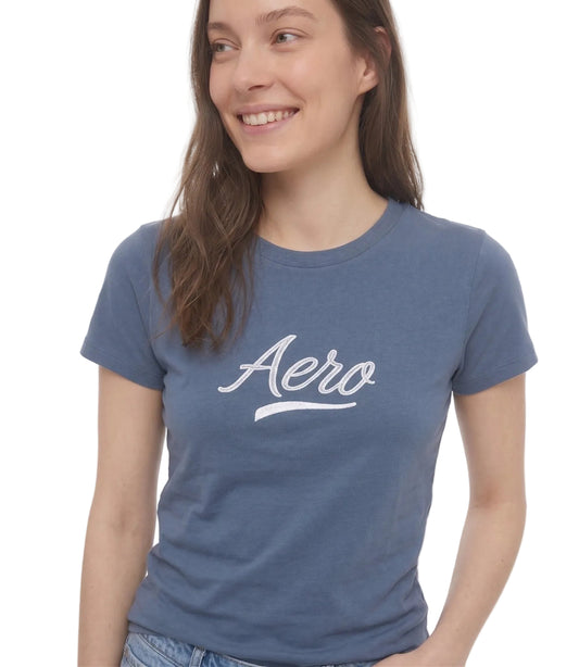 Camiseta Para Mujer Aero Graphic Level 2 Celestial 6940