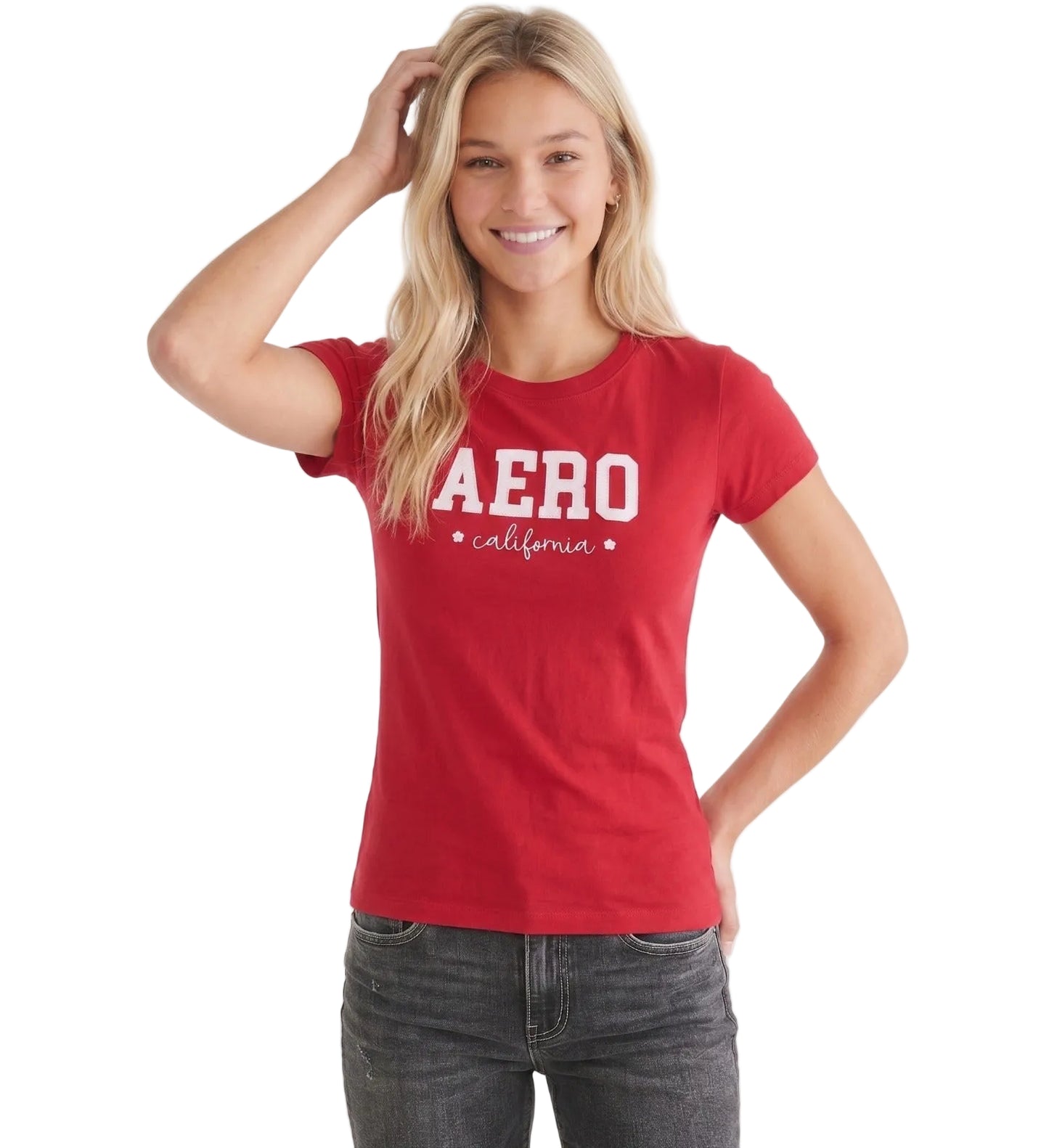 Camiseta Para Mujer Aero Graphic Level 2 Poppy Red 7284