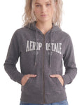 Buzo Para Mujer Aero Girls Fleece Zip Front Light Heather Grey 3862