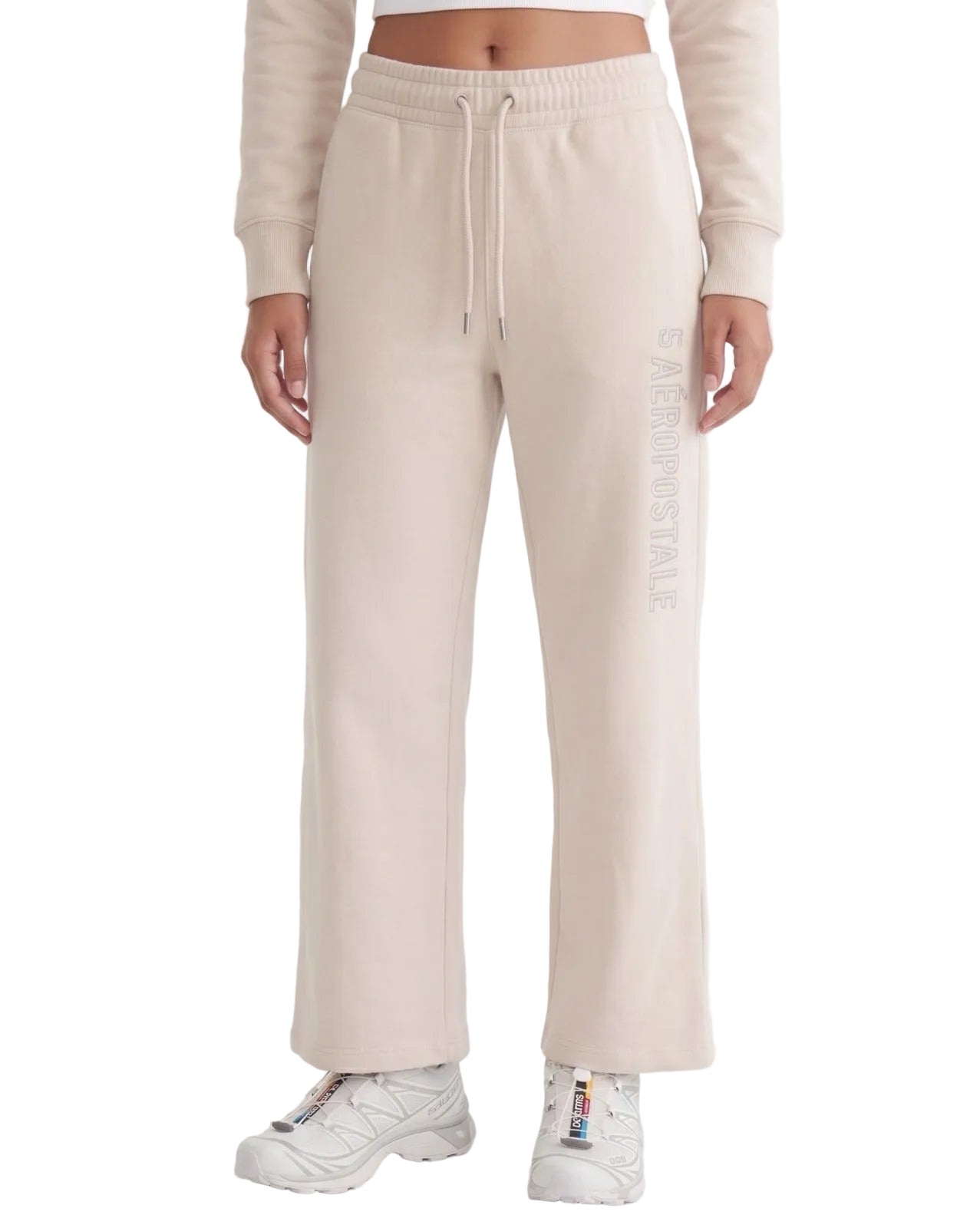 Sudadera Para Mujer Aero Girls Knit Pants Egret  3692