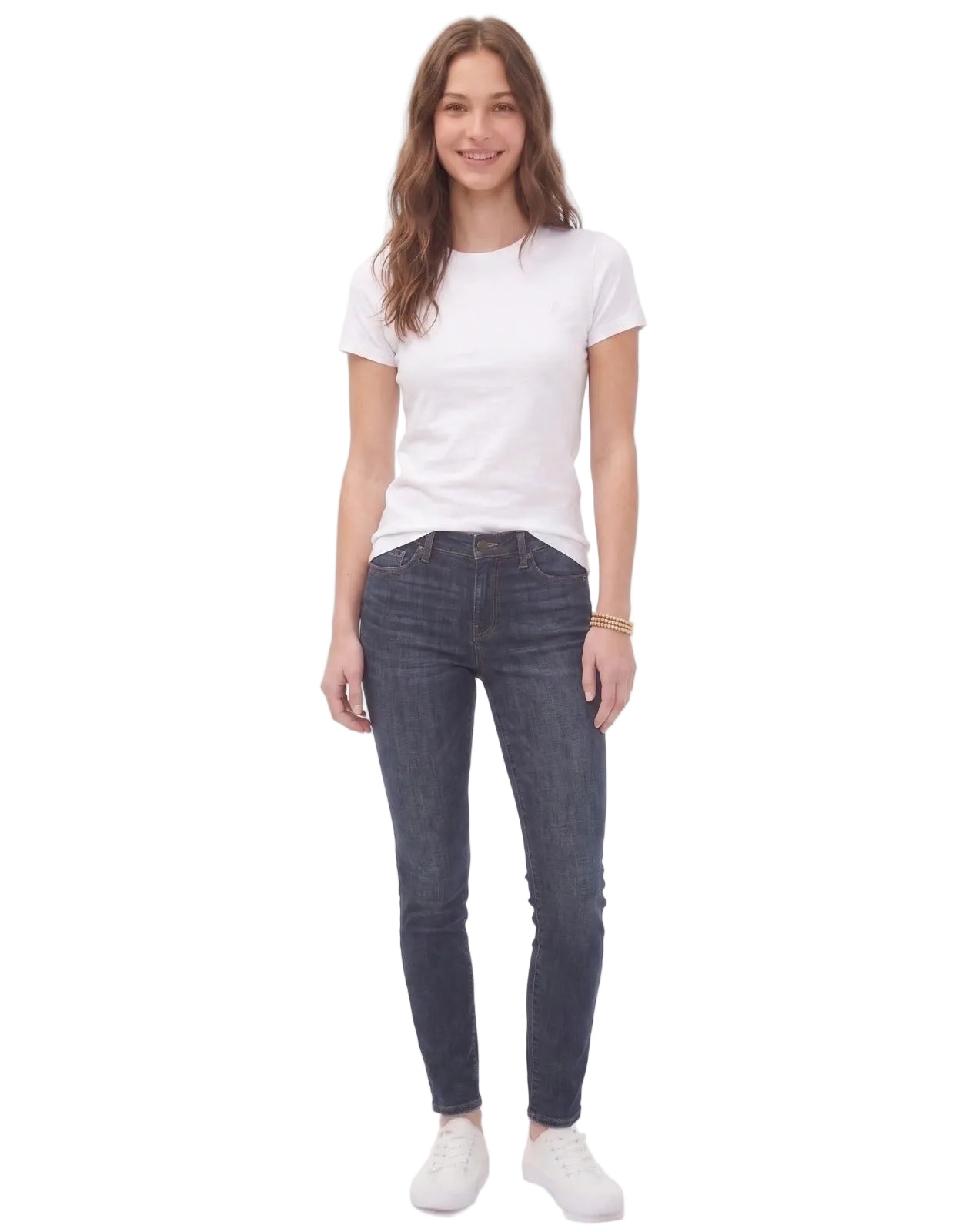 Camiseta Básica Para Mujer Color Blanco Aero Girls Solid Ss 4204