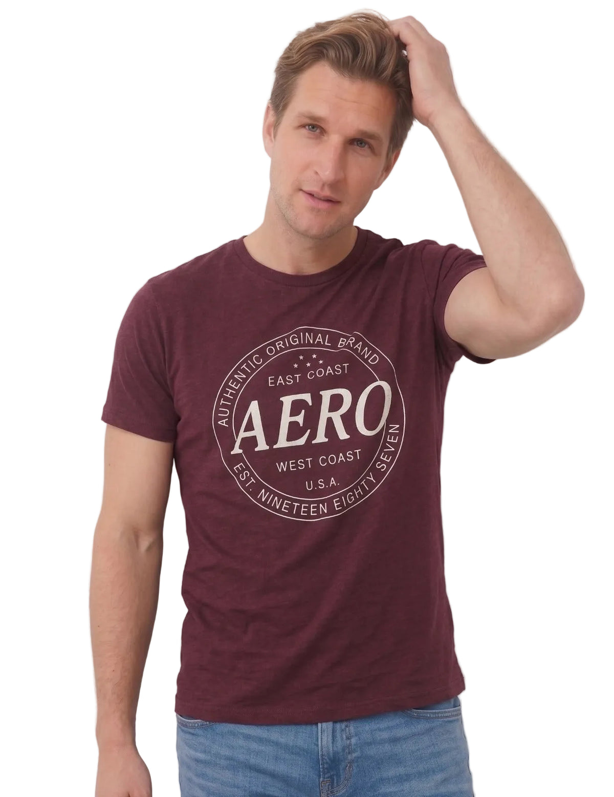 Camiseta Para Hombre Aero Level 1 Graphic Tees Port Royale 6181