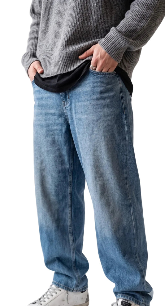Jean para Hombre Aeropostale Guys Baggy Medium Wash 4090