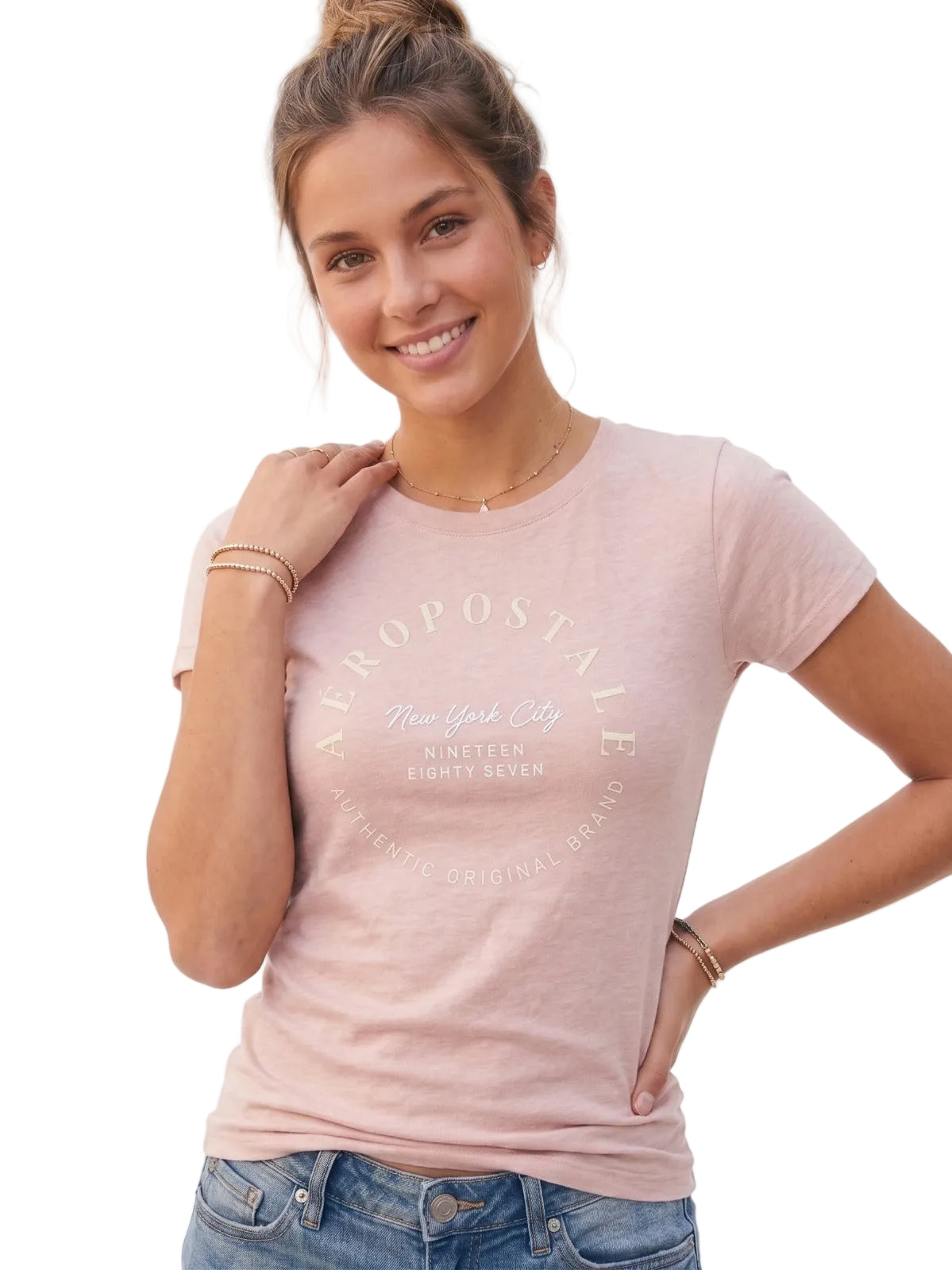 Camiseta Para Mujer Aero Graphic Level 2 Primrose Pink 6945