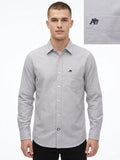 Camisa Oxford de Hombre Gris Claro Aero Guys Ls Woven Shirts Chg 8544