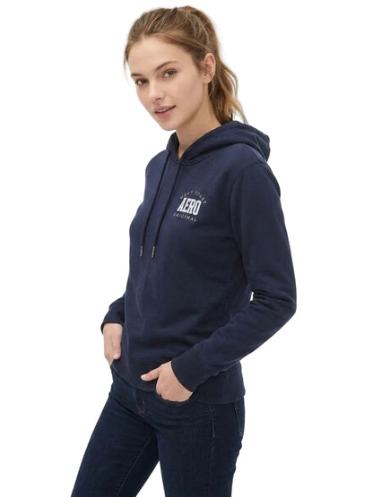 Buzo Mujer Aero Girls Fleec Pop Over Cadet Navy 3838