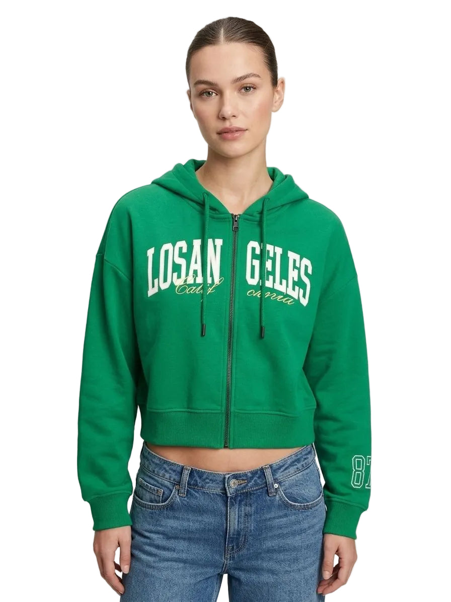 Buzo Para Mujer Aero Girls Fleece Zip Front Green 3345