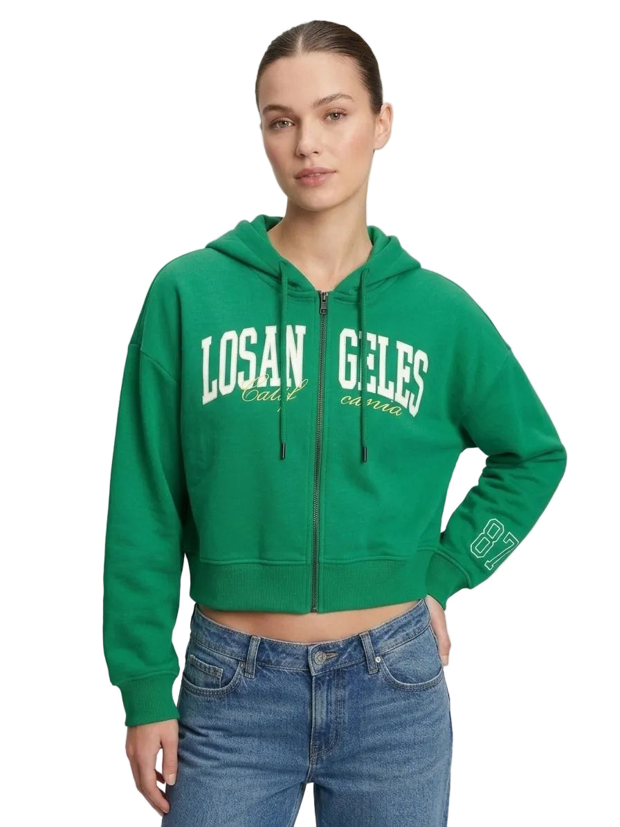 Buzo Para Mujer Aero Girls Fleece Zip Front Green 3345