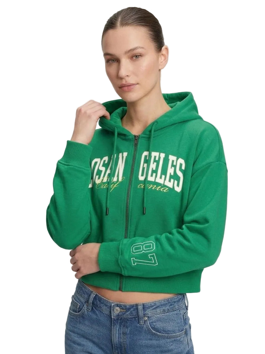 Buzo Para Mujer Aero Girls Fleece Zip Front Green 3345