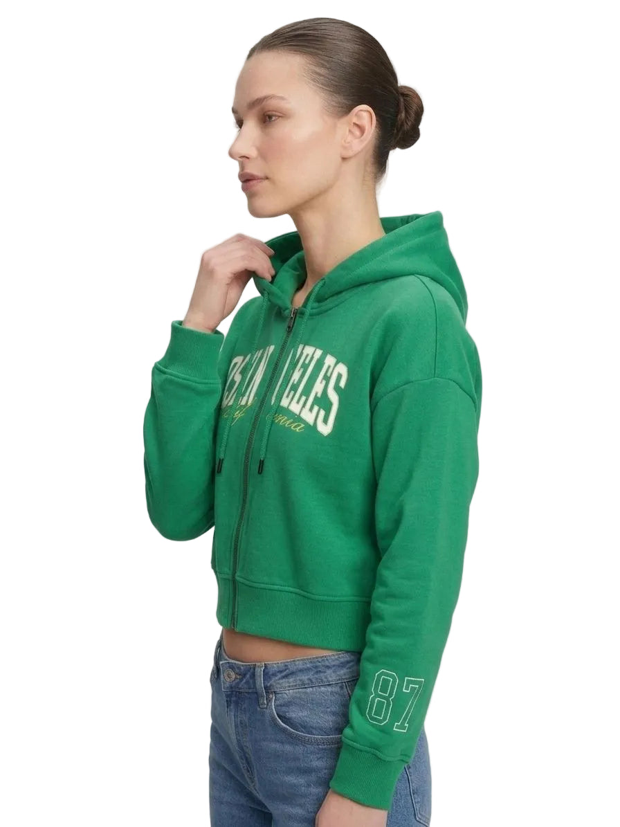 Buzo Para Mujer Aero Girls Fleece Zip Front Green 3345