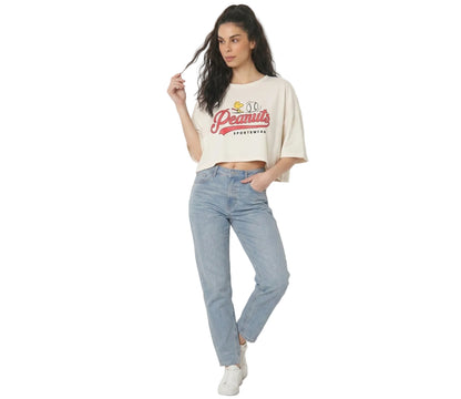 Top  Para Mujer de Licencia Peanuts Aeropostale Girls Fashion Graphics Tofu 264