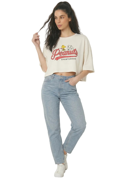 Top  Para Mujer de Licencia Peanuts Aeropostale Girls Fashion Graphics Tofu 264