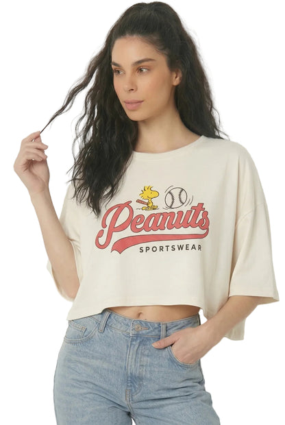 Top  Para Mujer de Licencia Peanuts Aeropostale Girls Fashion Graphics Tofu 264