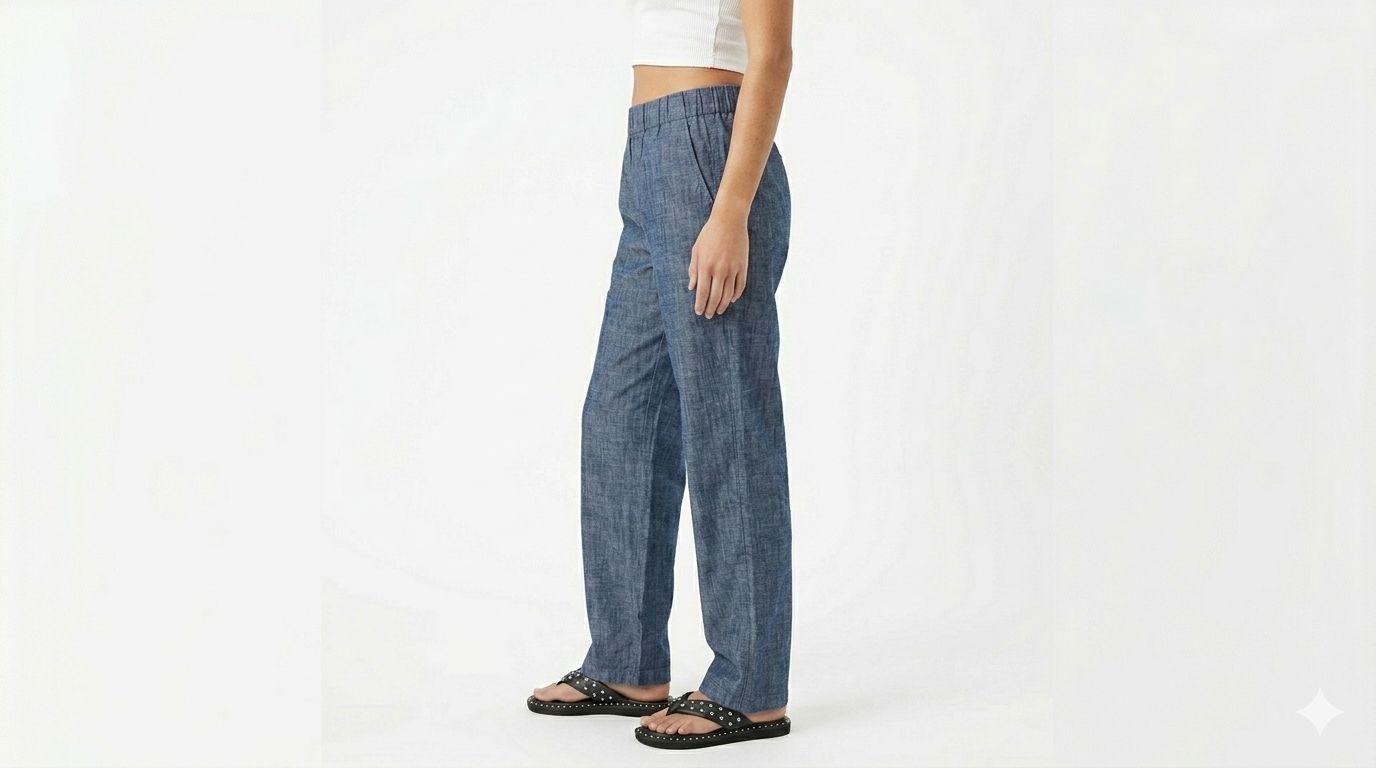 Pantalón Liviano de Mujer tela Denim Aero Girls Fashion Wvn Pants Cadet Navy 1627