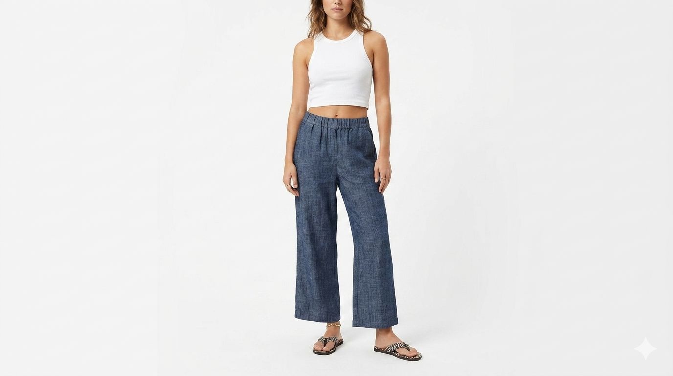 Pantalón Liviano de Mujer tela Denim Aero Girls Fashion Wvn Pants Cadet Navy 1627