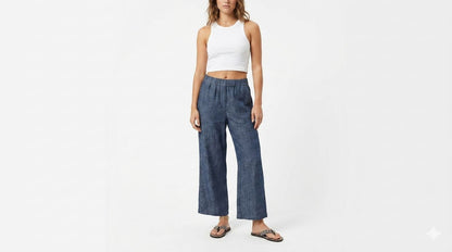 Pantalón Liviano de Mujer tela Denim Aero Girls Fashion Wvn Pants Cadet Navy 1627
