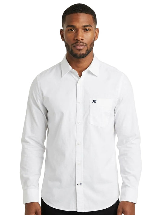 Camisa Hombre Oxford Aero Guys Ls Woven Shirts Bleach 8544