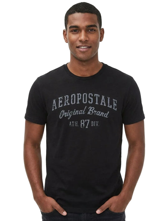 Camiseta Hombre Estampada Aero Level 1 Graphic Tees Dark Black 6272