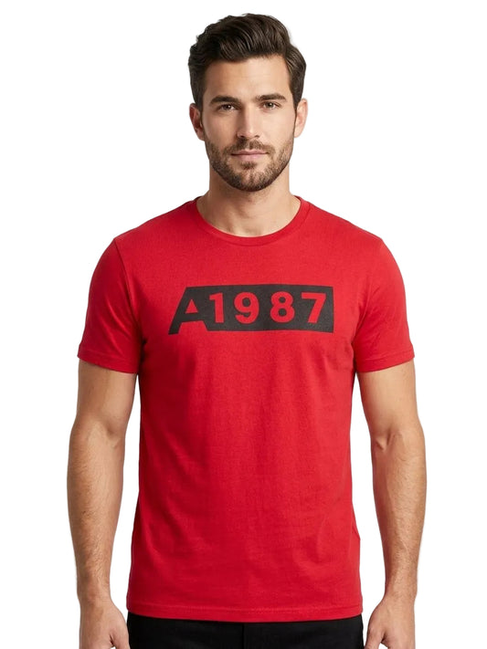 Camiseta Para Hombre Aero Level 1 Graphic Tees True Red 7441