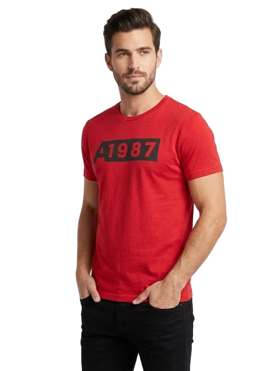 Camiseta Para Hombre Aero Level 1 Graphic Tees True Red 7441