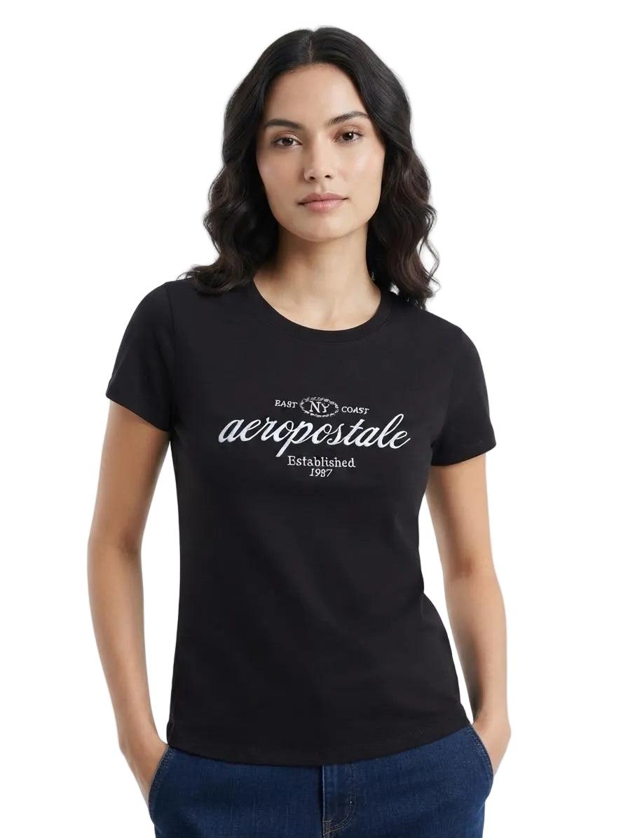 Camiseta Mujer Aero Graphic Level 2 Dark Black 7151