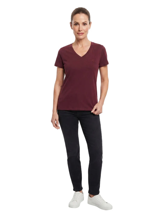 Camiseta Básica Mujer Aero Girls Solid Ss Earth Red 4208