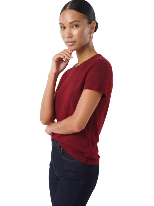 Camiseta Básica de Mujer Aero Girls Solid Ss Red Poppy  4204